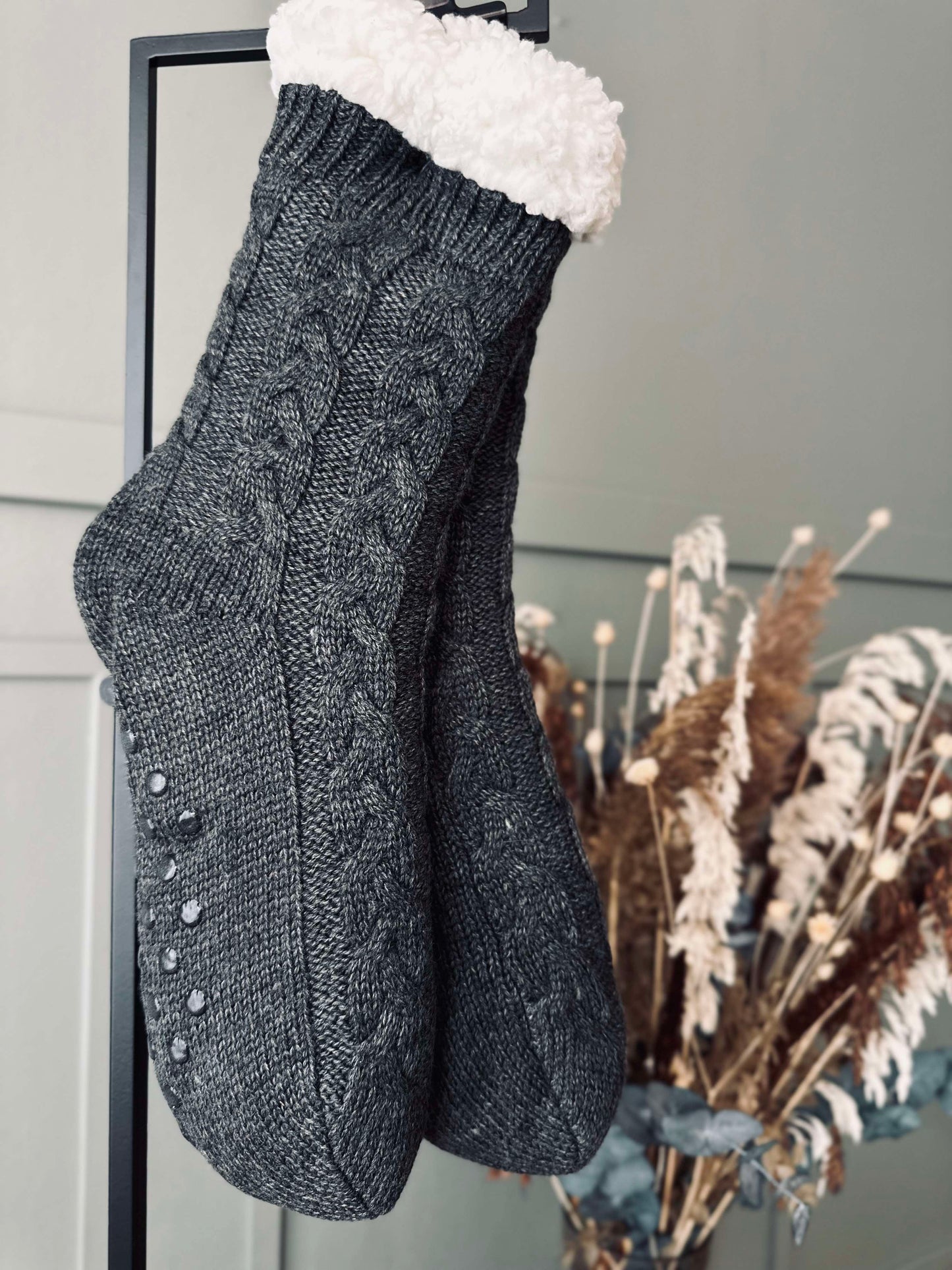 Strømper Fleece Stone