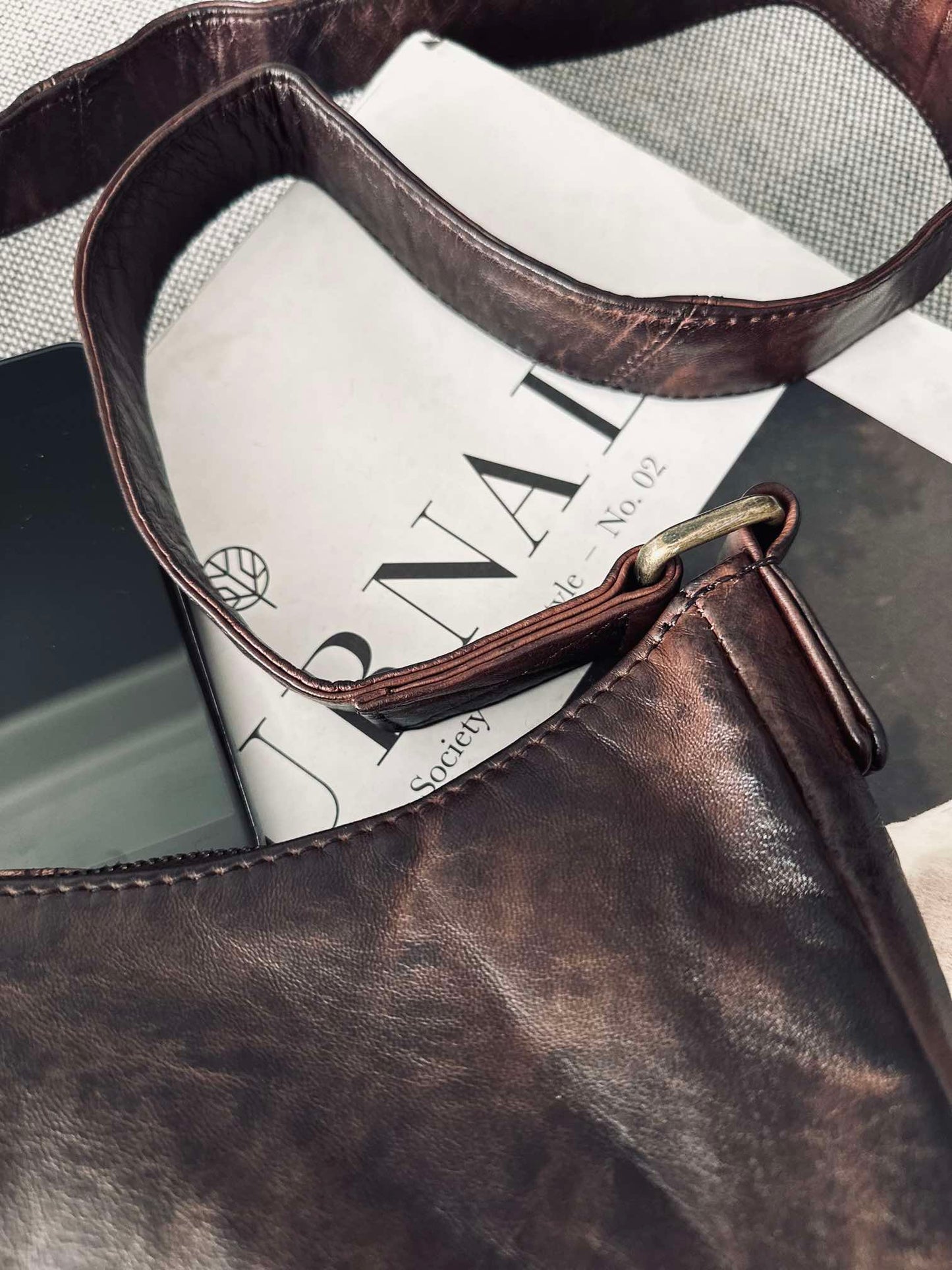 Skuldertaske ELSA – Winter brown