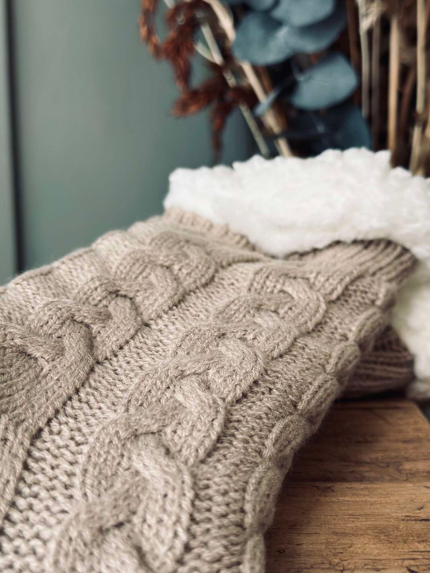 Strømper Fleece Beige