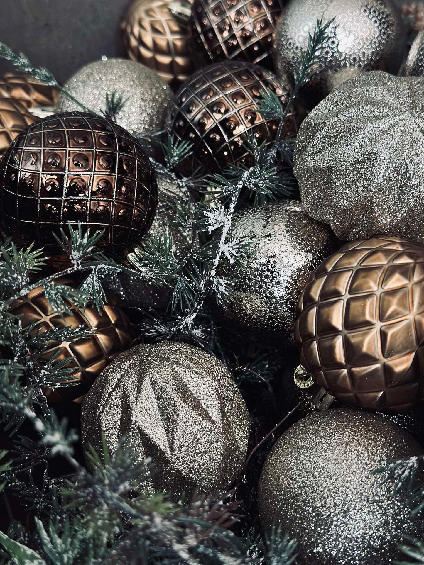 Julekugle mix box 35 stk