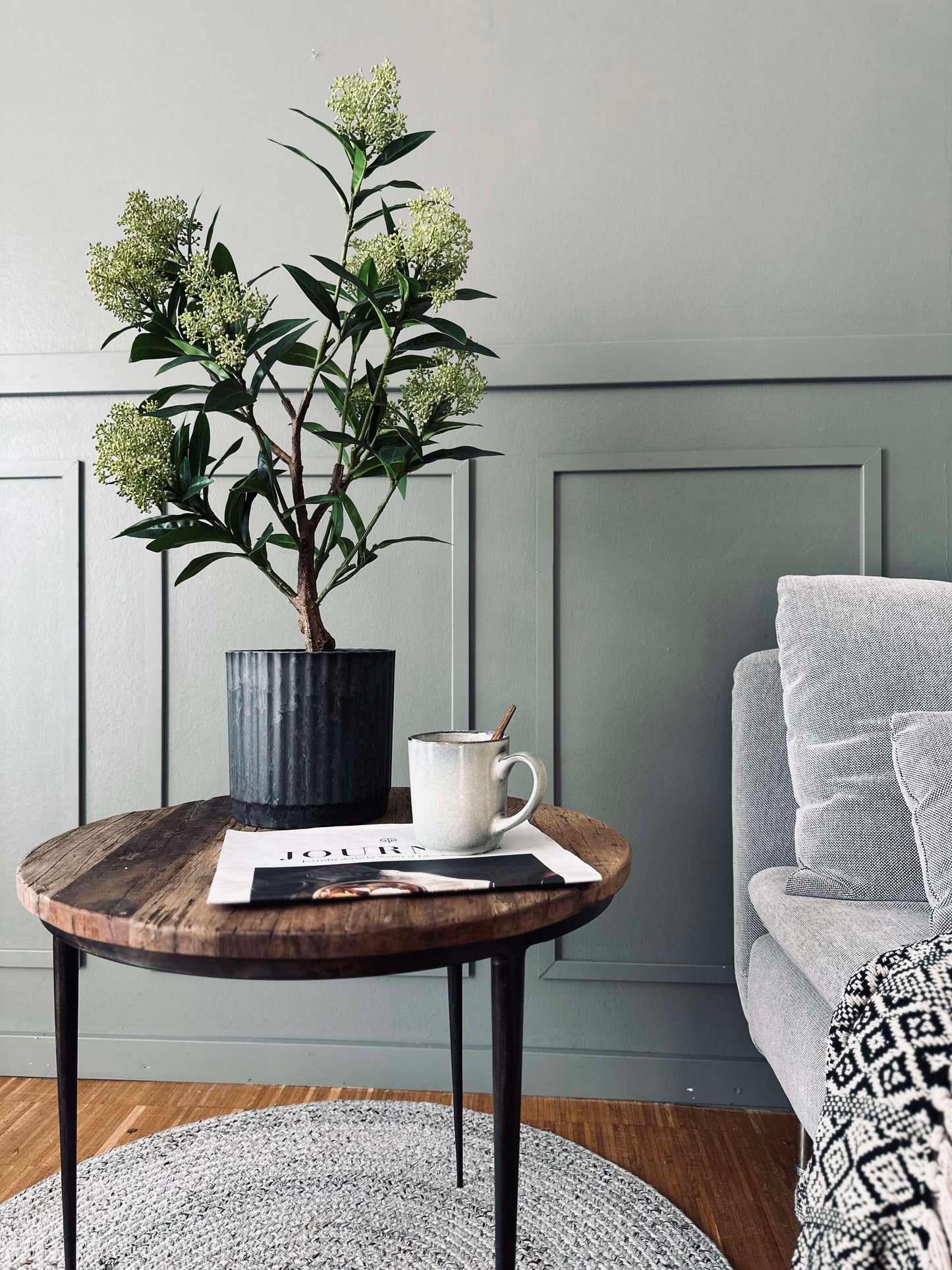 Urtepotter i beton look - Sæt af 2 stk