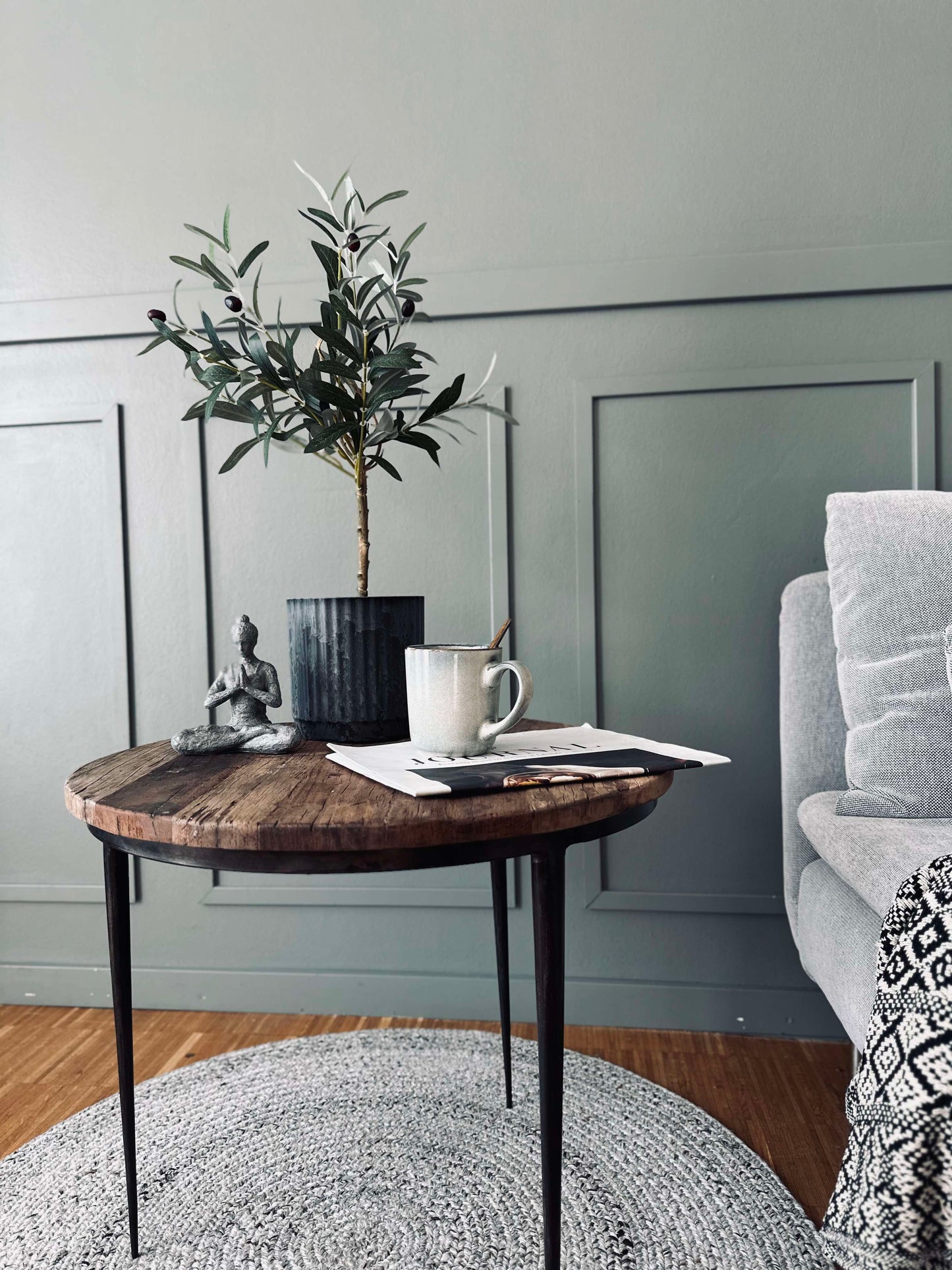 Urtepotter i beton look - Sæt af 2 stk