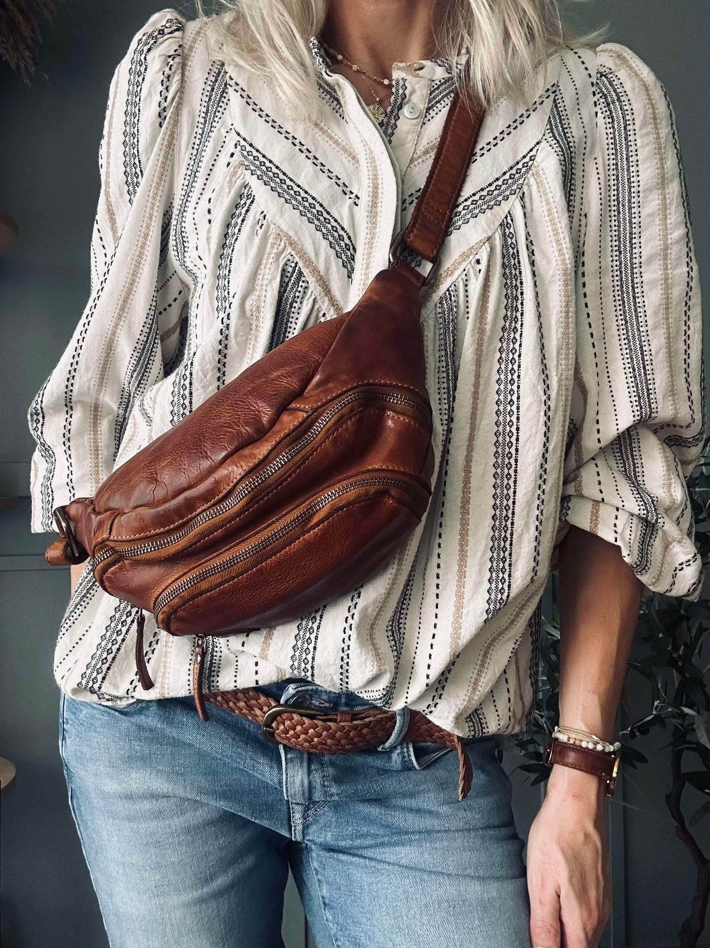 Bumbag Raw Wanda - Cognac