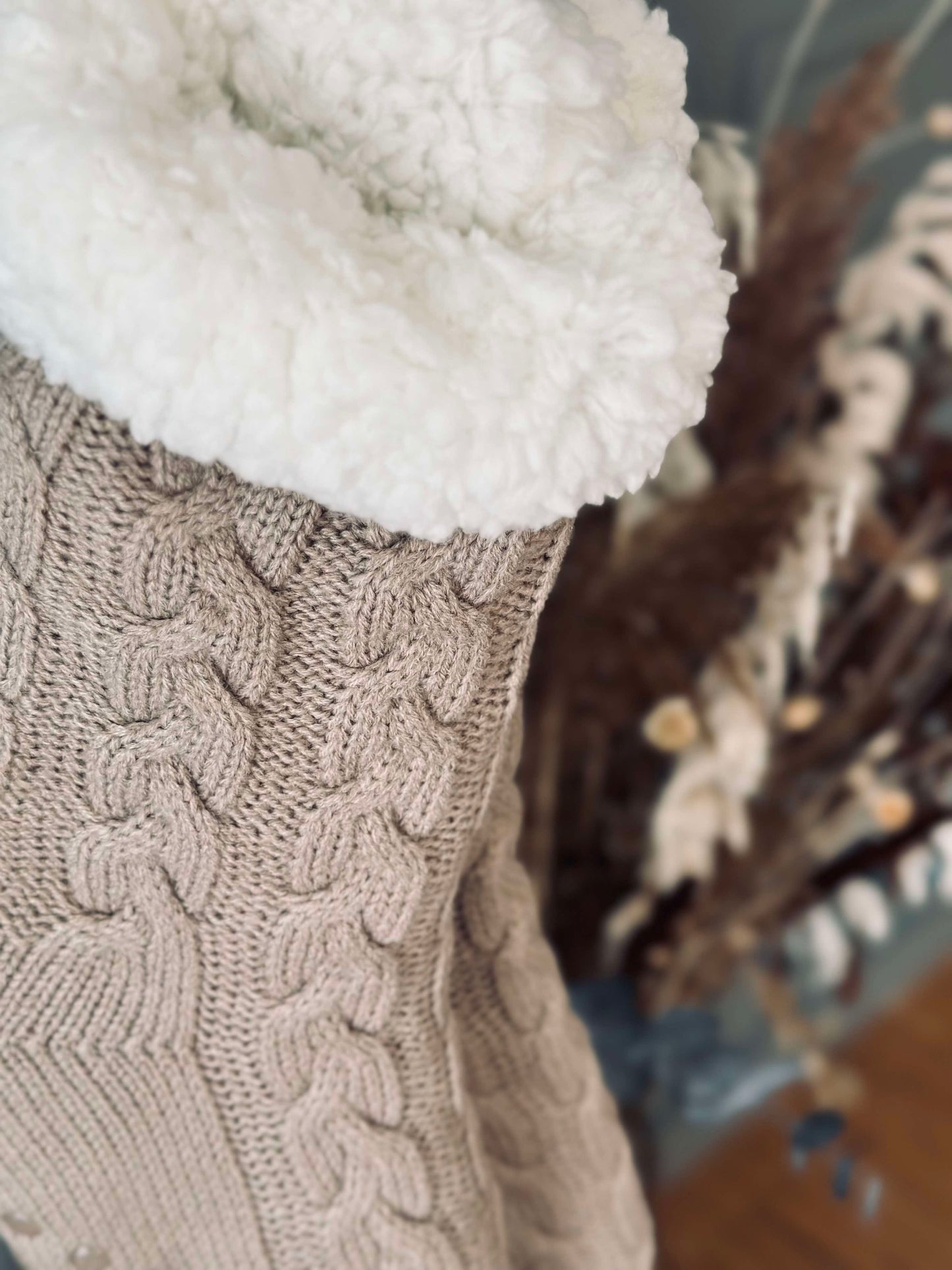 Strømper Fleece Beige