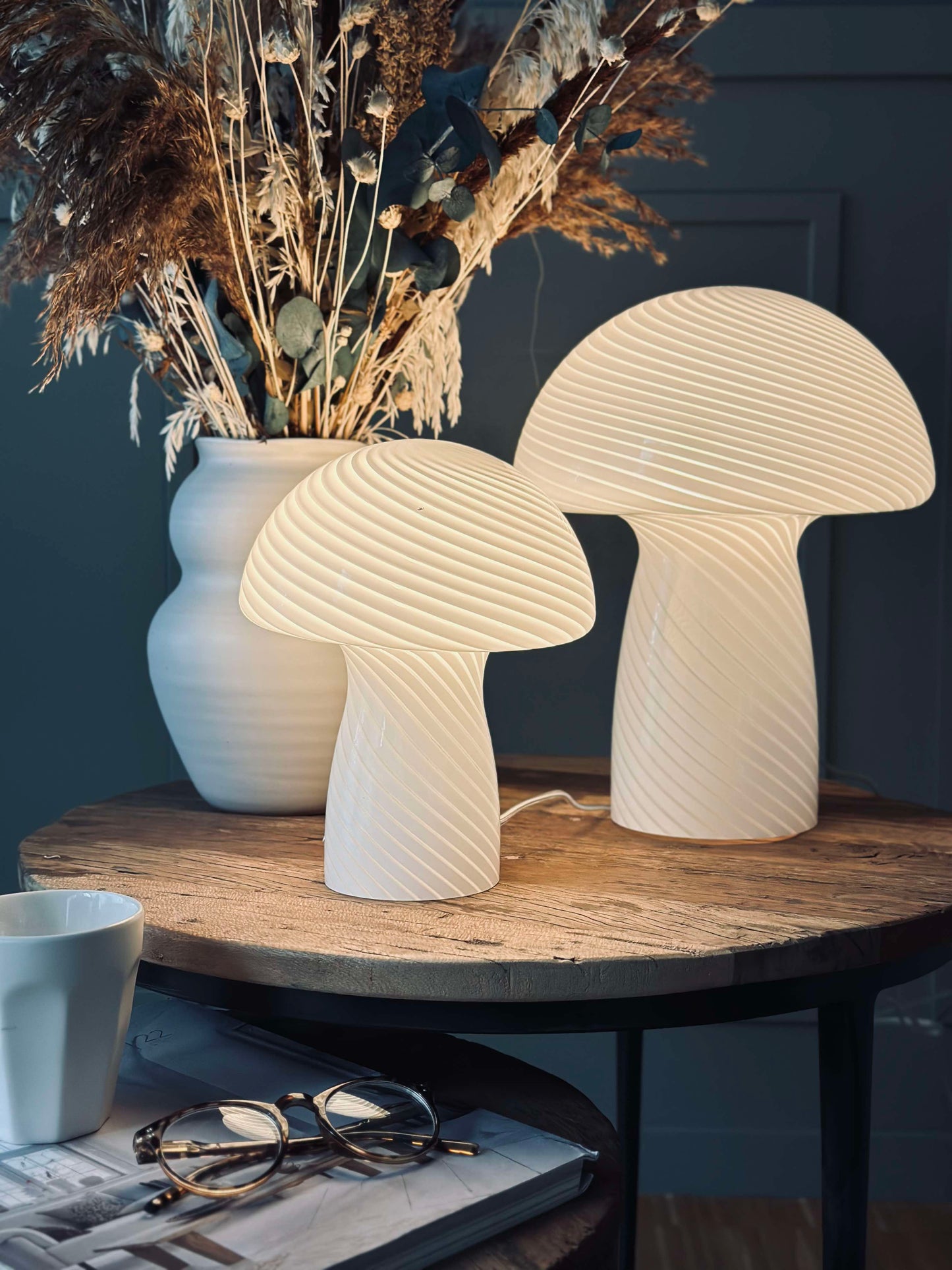 Mushroom Elsa - Hvid 24 cm