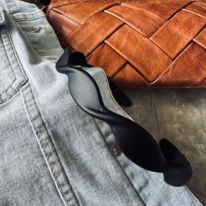 Hårbøjle Twist Mat Black