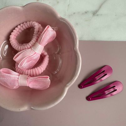Håraccessories sæt Alma - Pink / Rosa