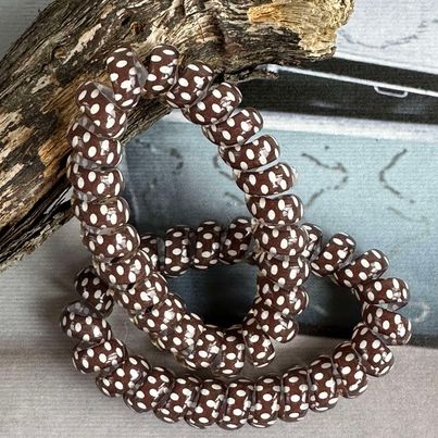 Hårelastikker Spiral Brown - 2 stk