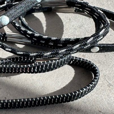 Hårelastikker Black / Silver - 3 mix