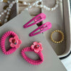 Håraccessories sæt Marie - Pink