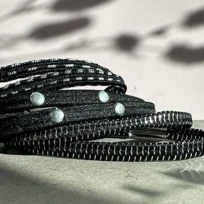 Hårelastikker Black / Silver - 3 mix