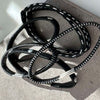 Hårelastikker Black / Silver - 3 mix