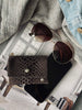 Pung Aura small - Brown croco