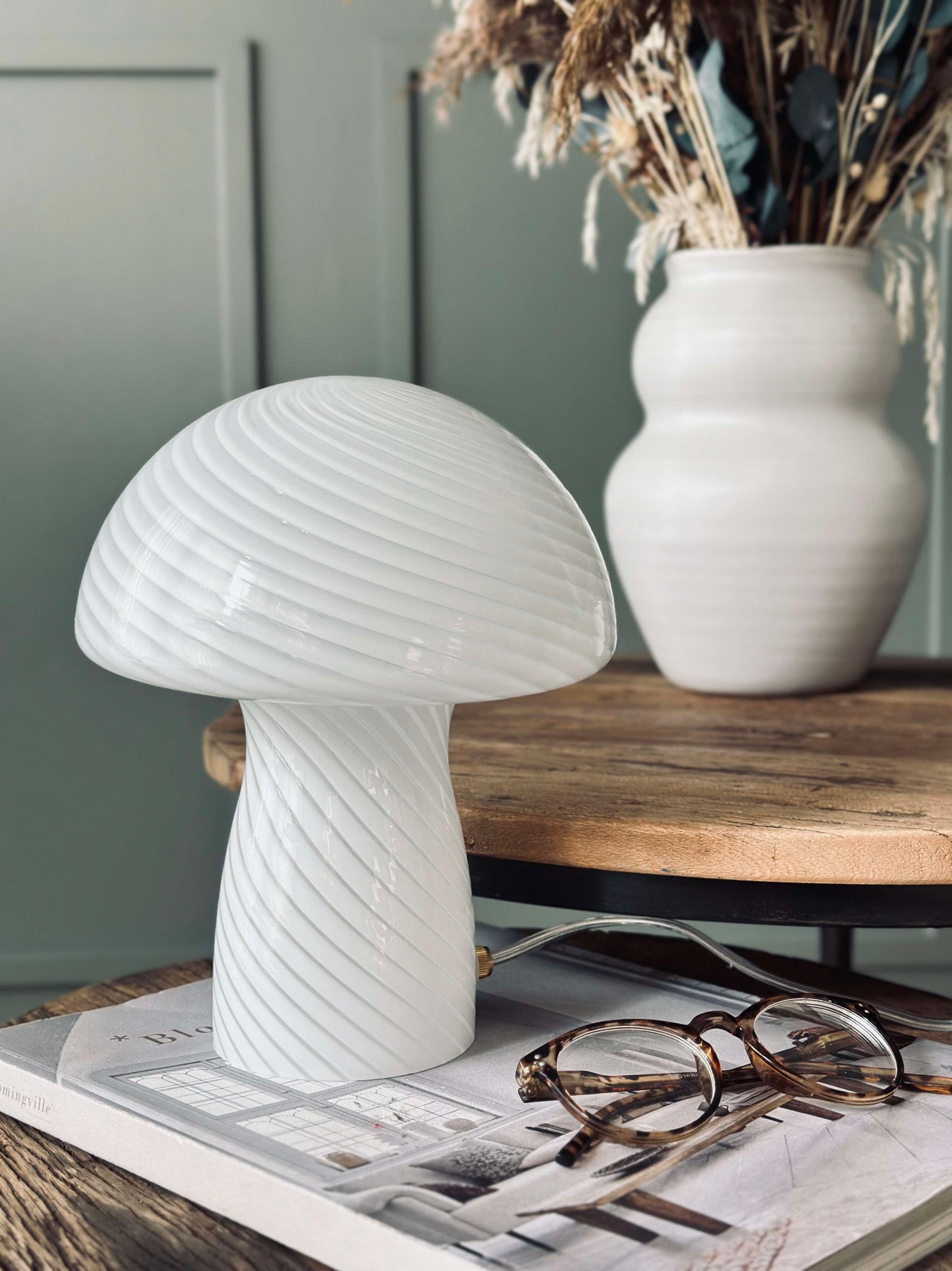 Mushroom Elsa - Hvid 24 cm