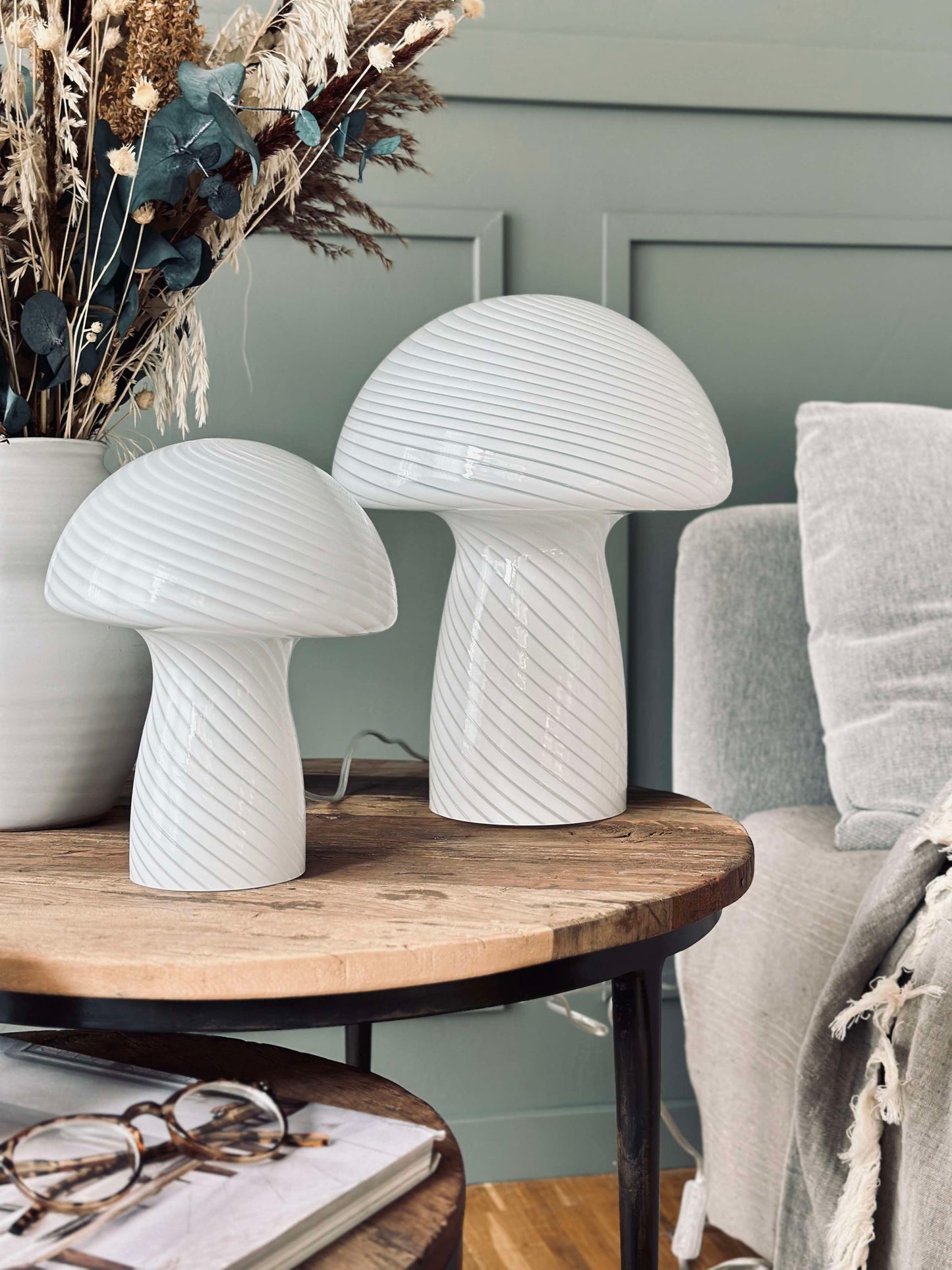 Mushroom Elsa - Hvid 24 cm
