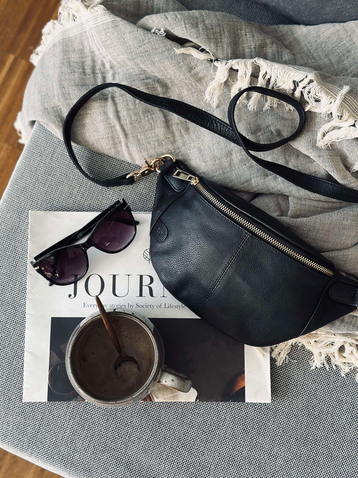 Bumbag Molly - Black / gold