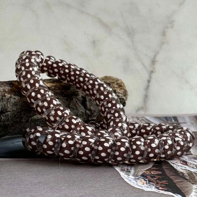 Hårelastikker Spiral Brown - 2 stk