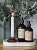 Vendbar Lysestage - Amber gylden