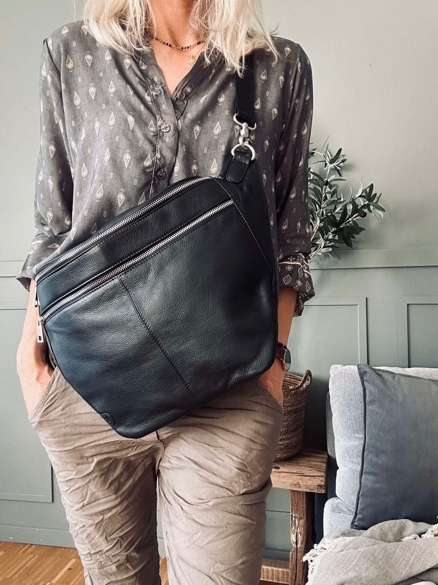 Bumbag BIG Astrid - Black / Silver