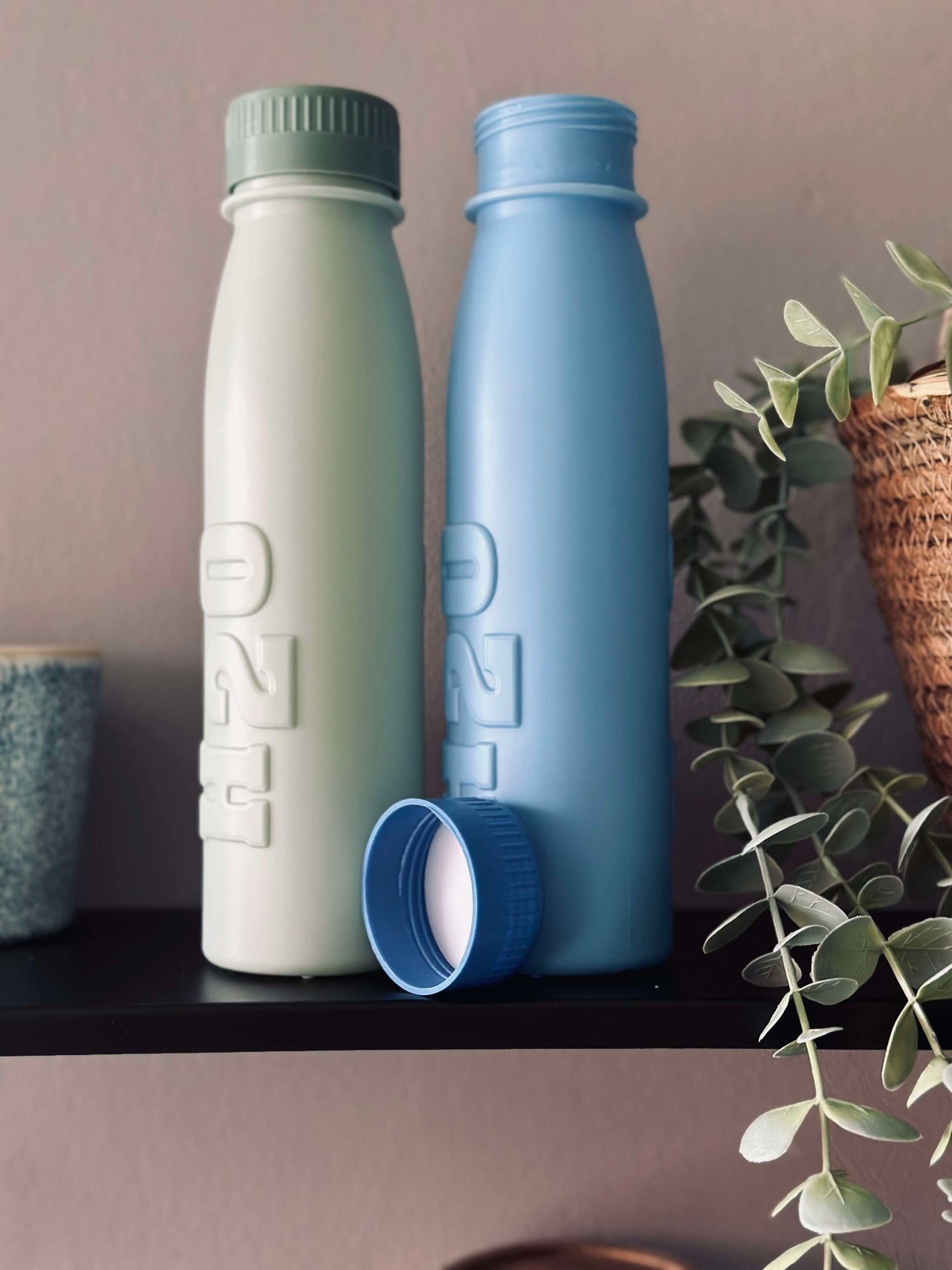 Drikkeflaske H2O 500 ml - Grøn / Blå Mix