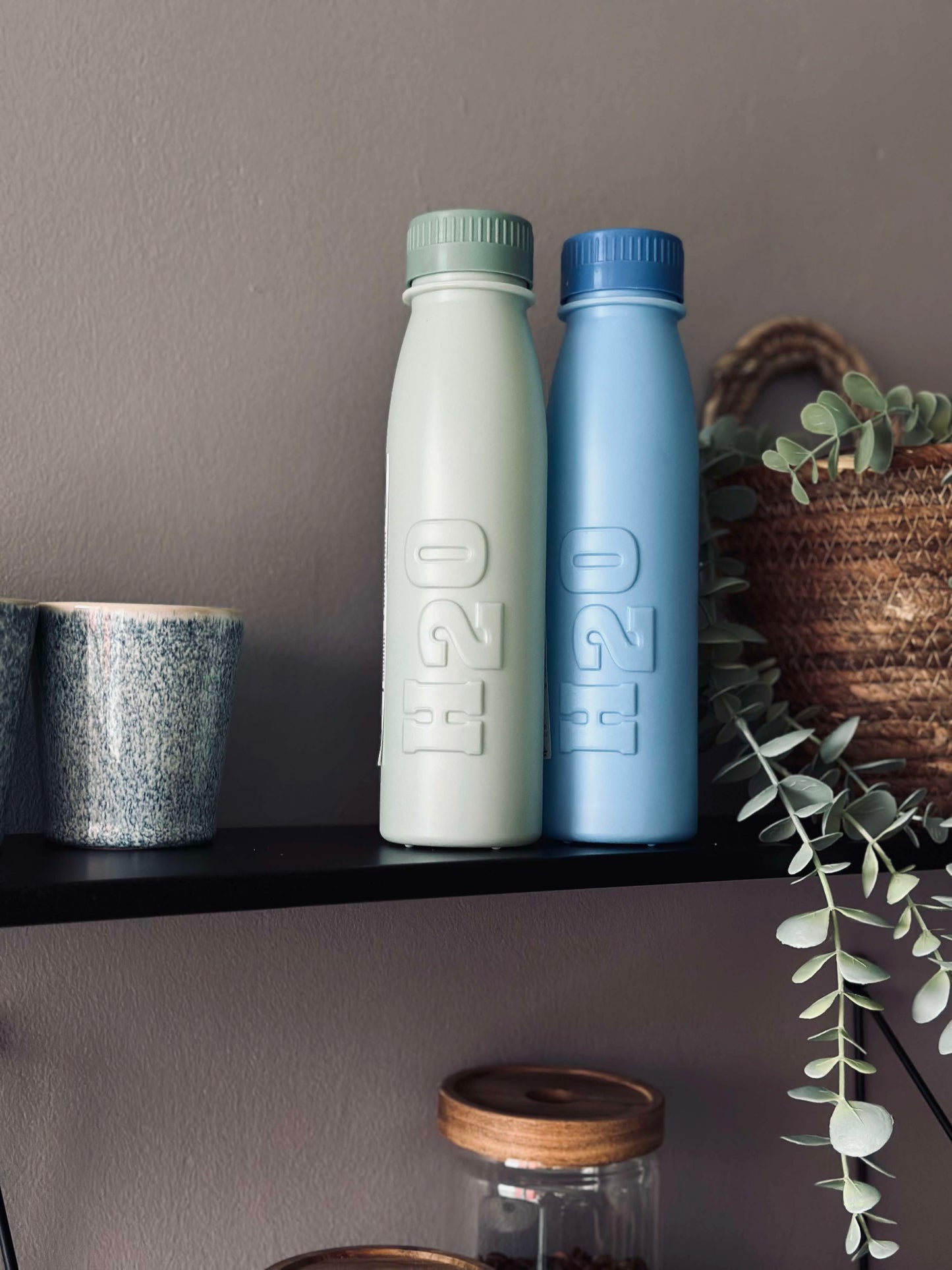 Drikkeflaske H2O 500 ml - Grøn / Blå Mix