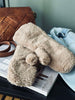 Luffer - Brown fleece