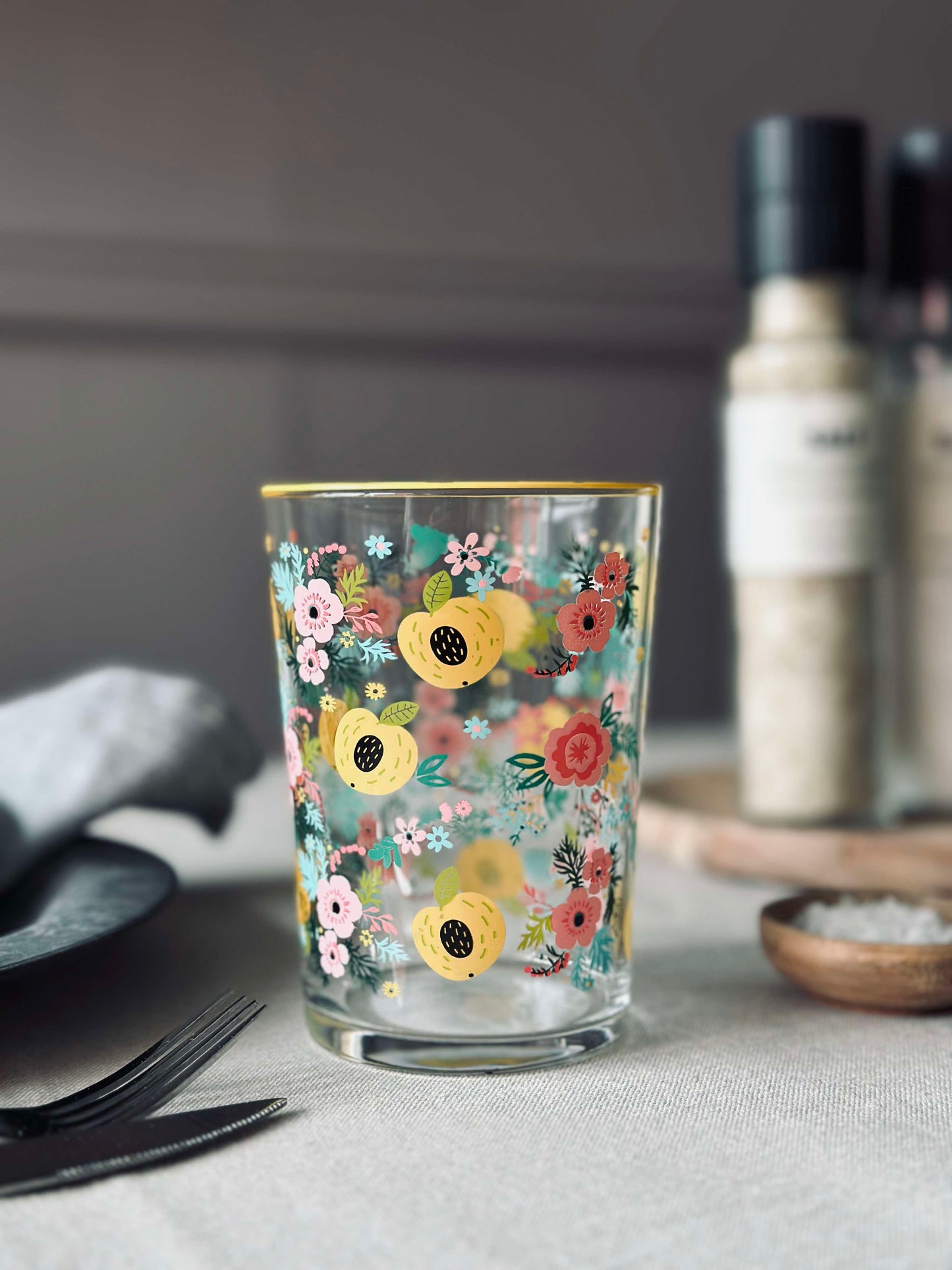 Drikkeglas FLORA - Sæt med 4 glas