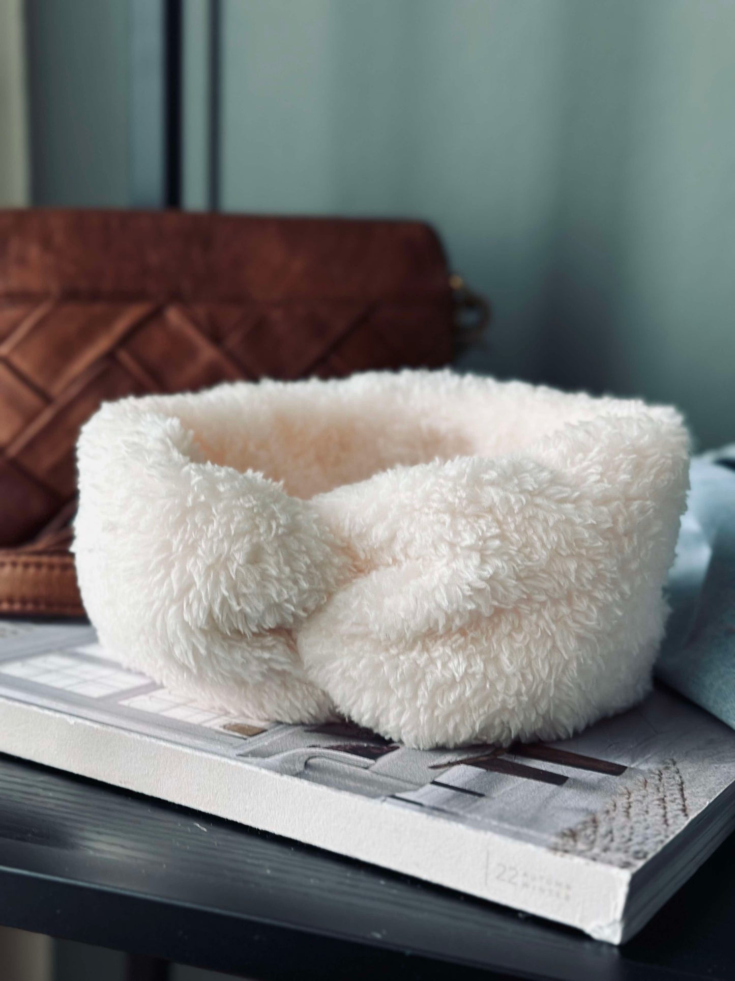 Pandebånd Fleece - White