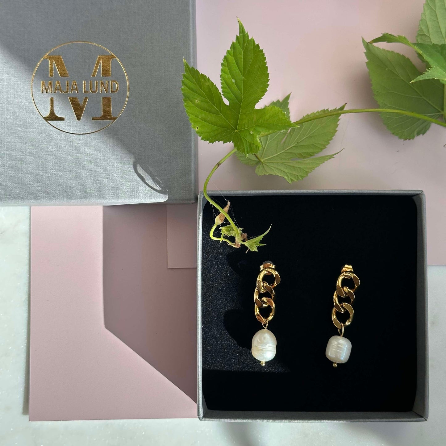 Øreringe Elsa 18k forgyldt