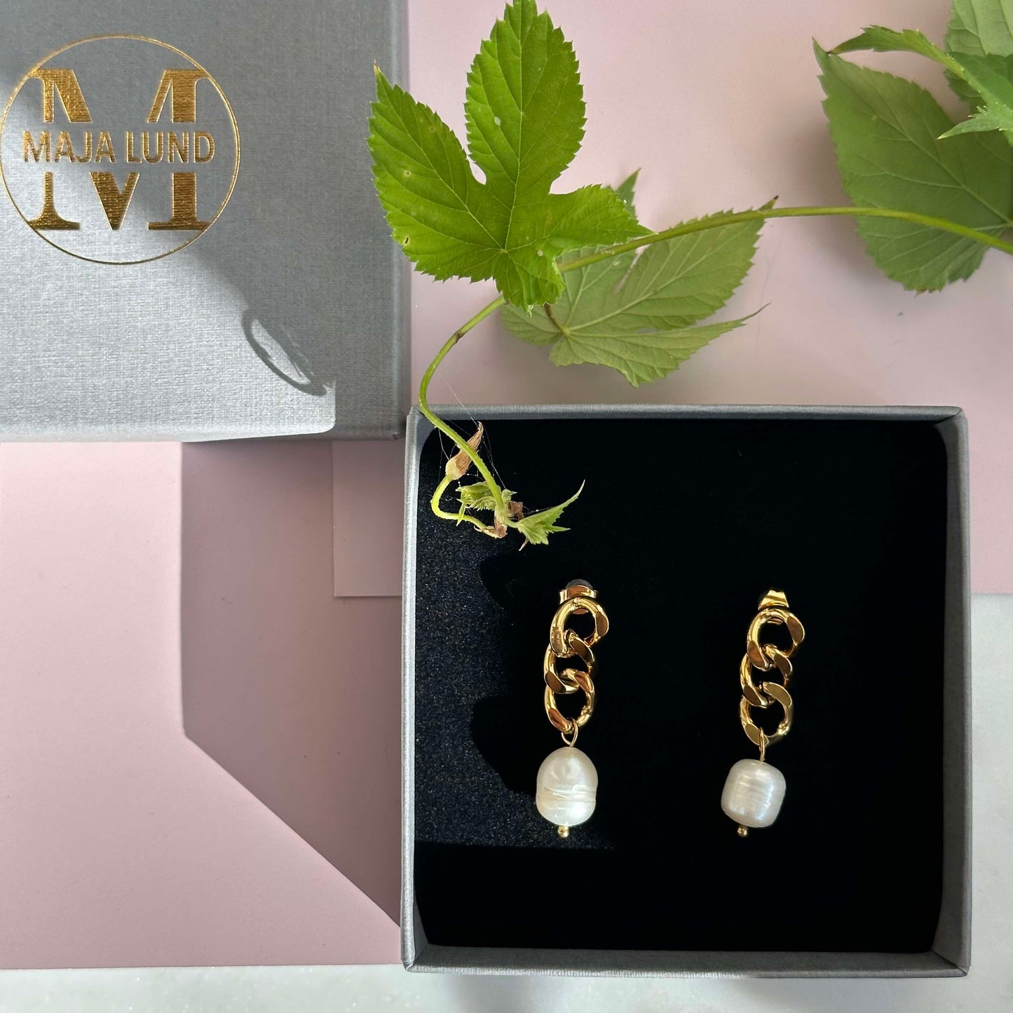 Øreringe Elsa 18k forgyldt