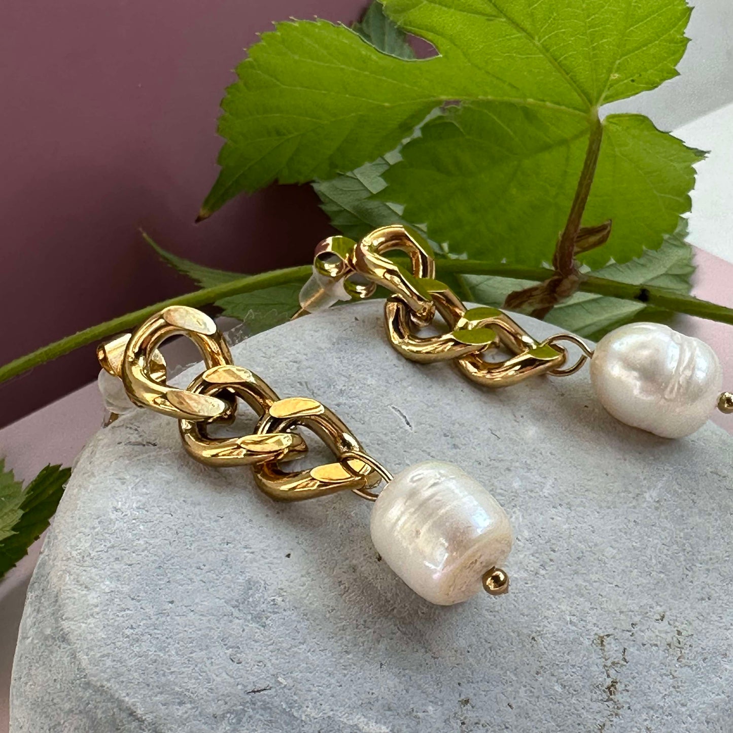 Øreringe Elsa 18k forgyldt