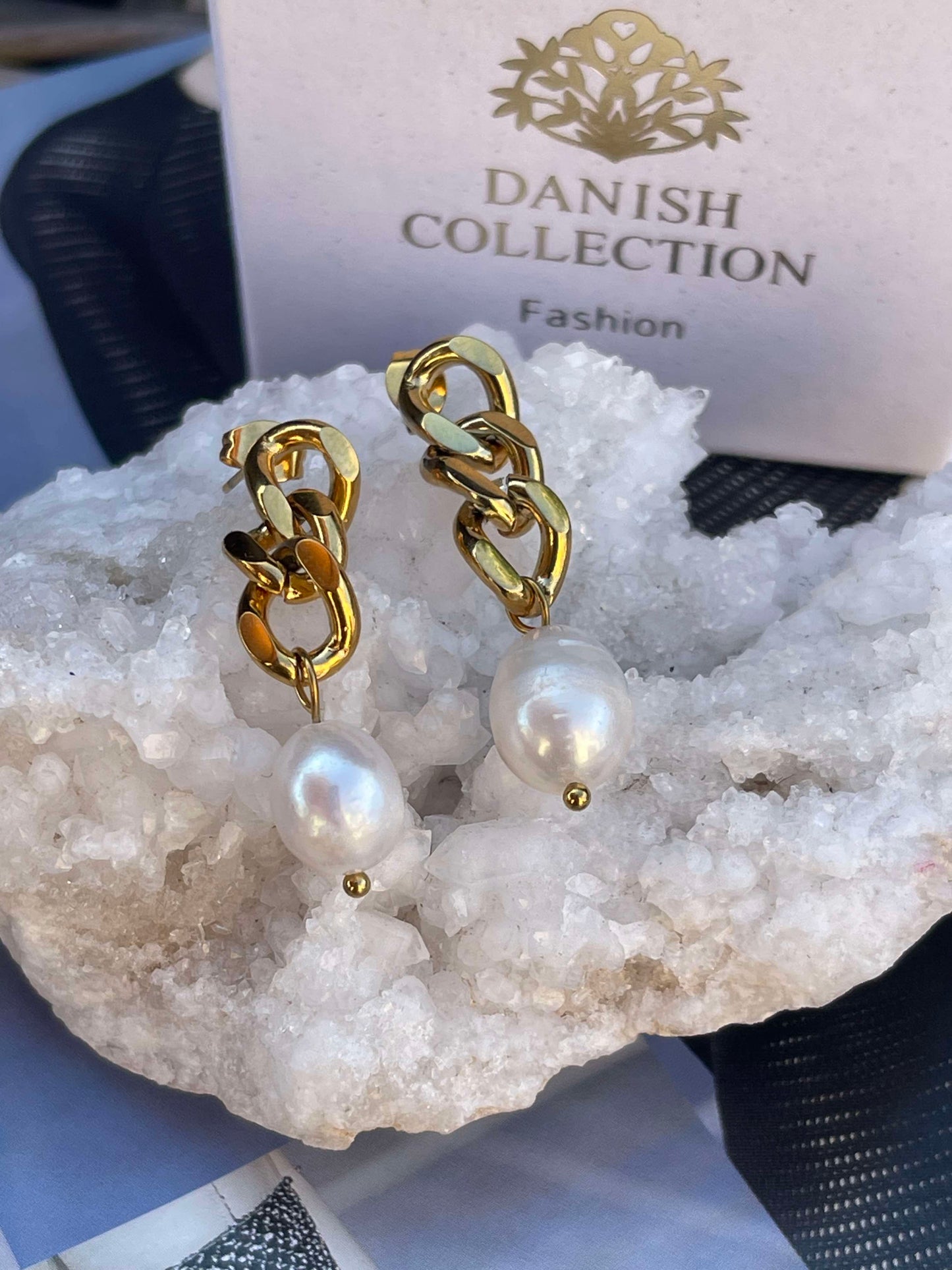 Øreringe Elsa 18k forgyldt