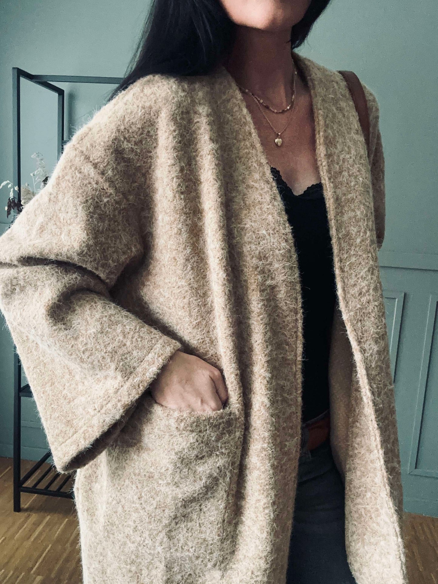 Jakke Belina - Oversize Camel