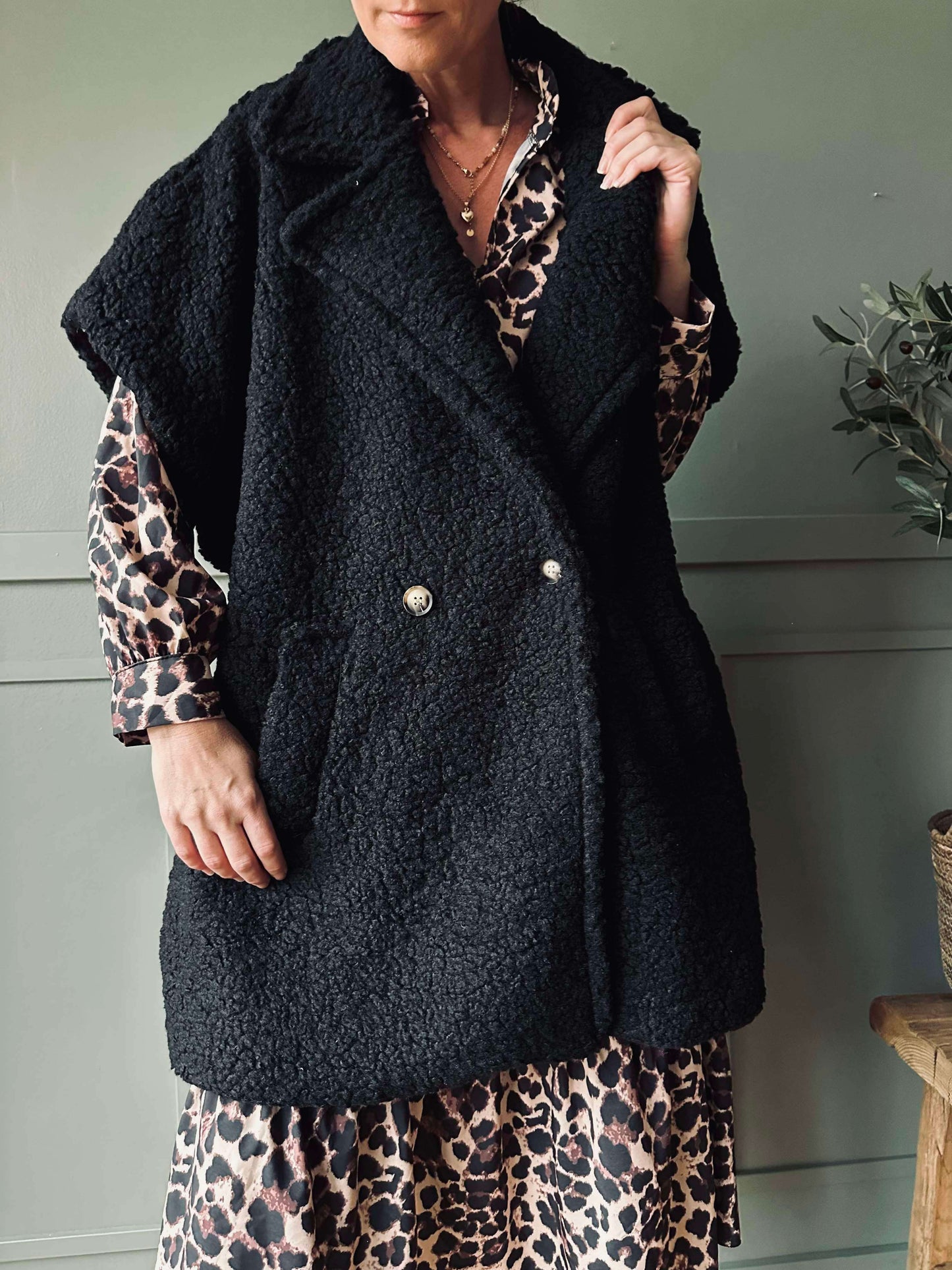 Vest oversize Molly Black