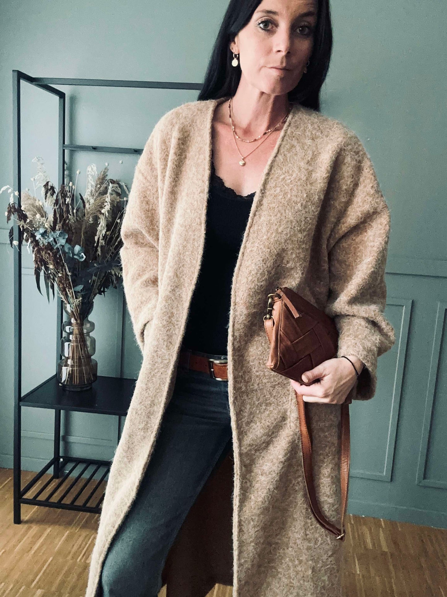 Jakke Belina - Oversize Camel