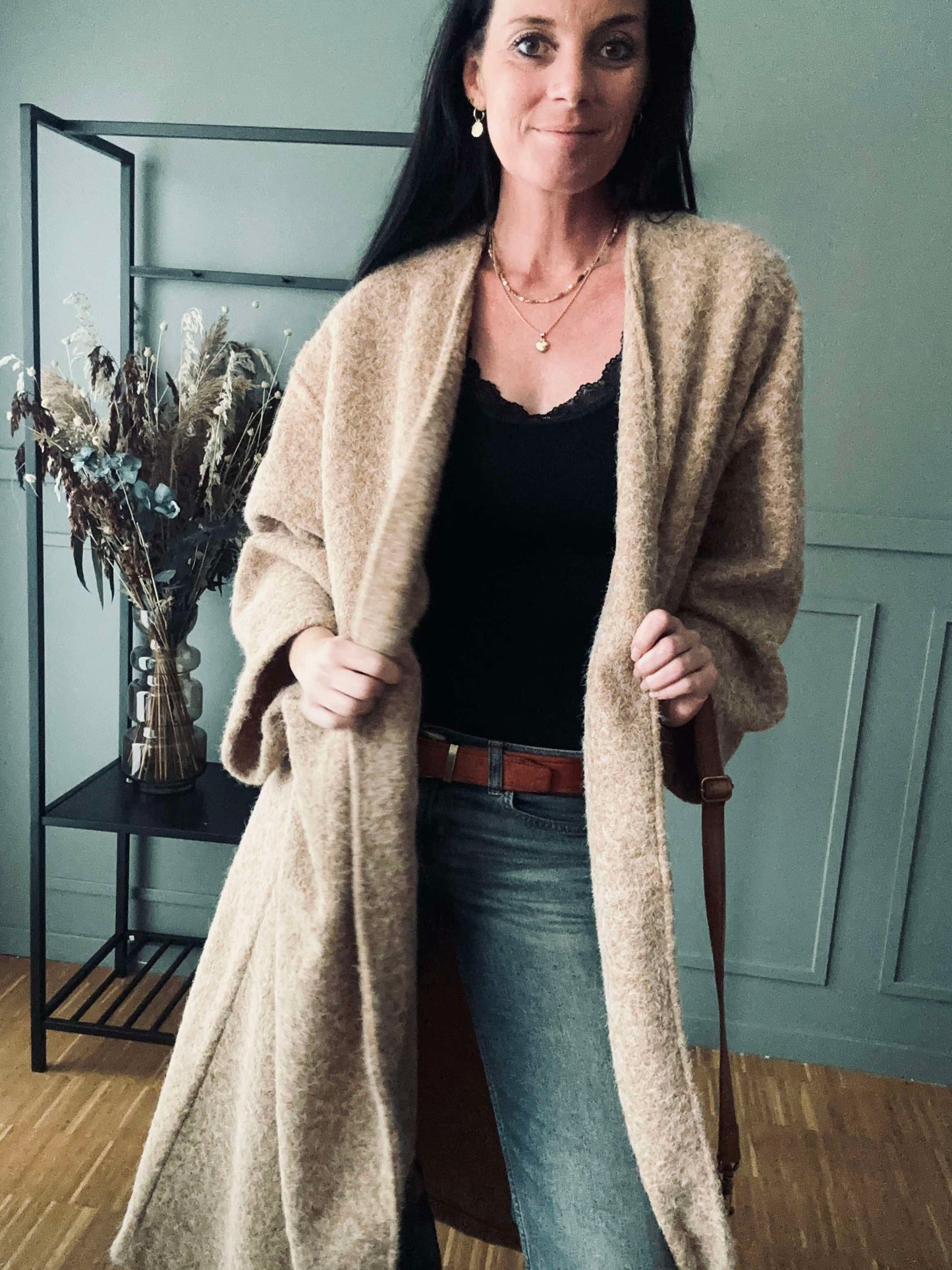 Jakke Belina - Oversize Camel