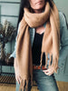 Tørklæde Vamset Camel