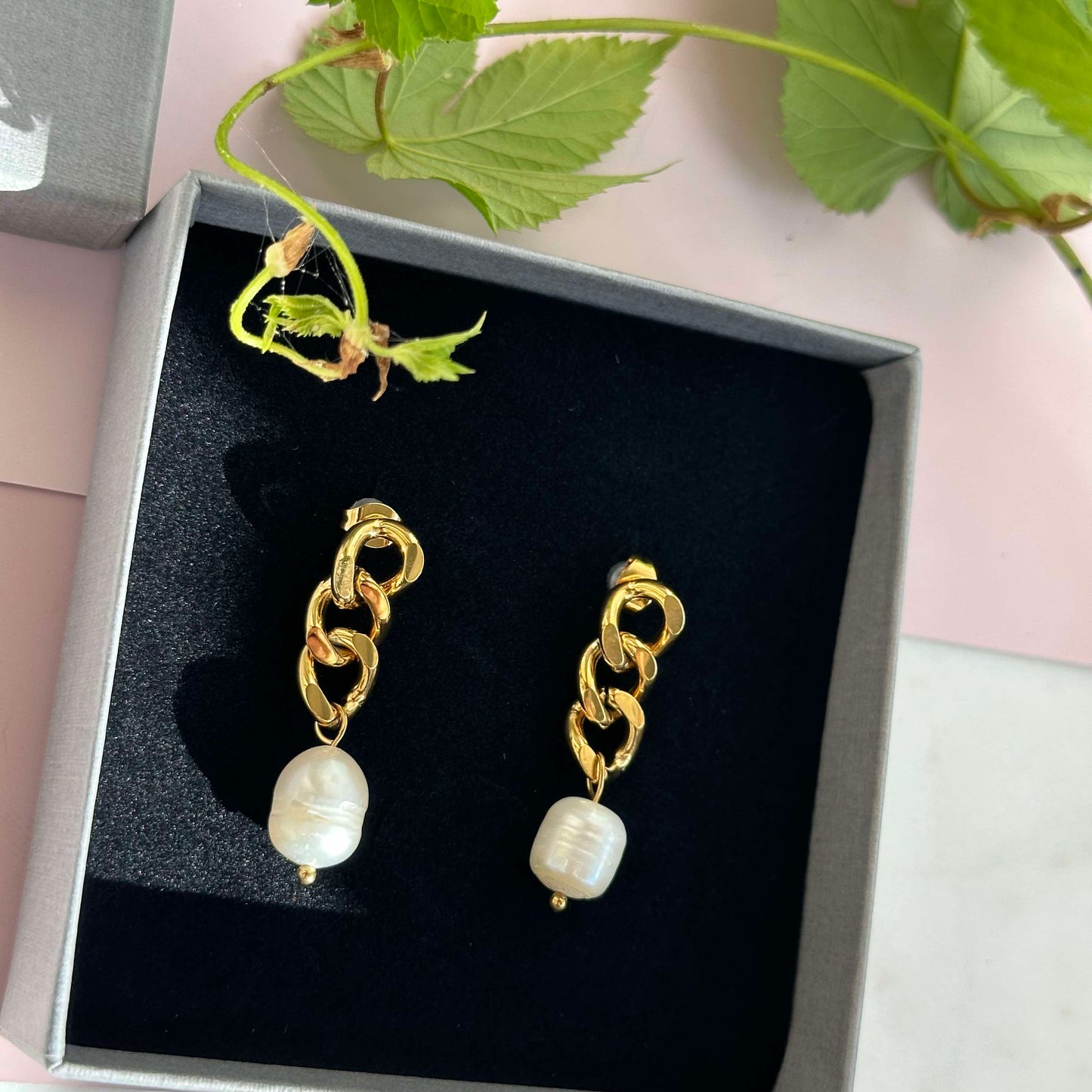 Øreringe Elsa 18k forgyldt