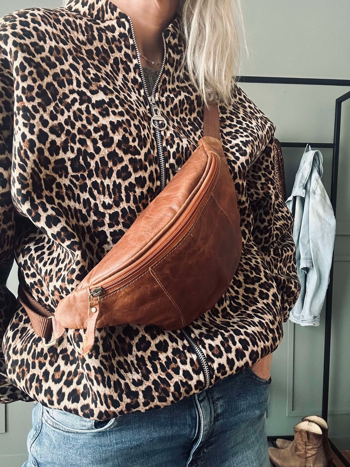 Bumbag Oline Cognac bøffellæder