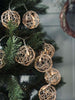 Lyskæde Guld - 10 Led kugler