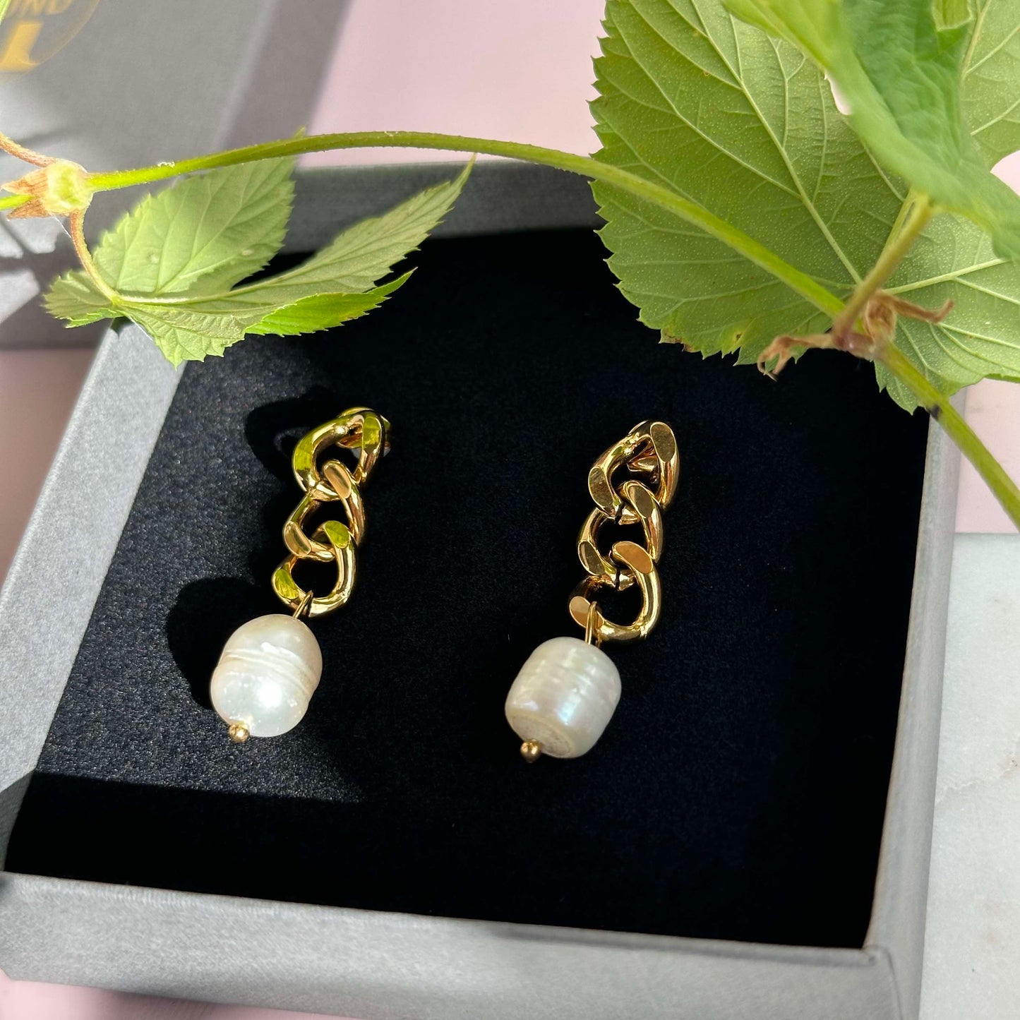 Øreringe Elsa 18k forgyldt