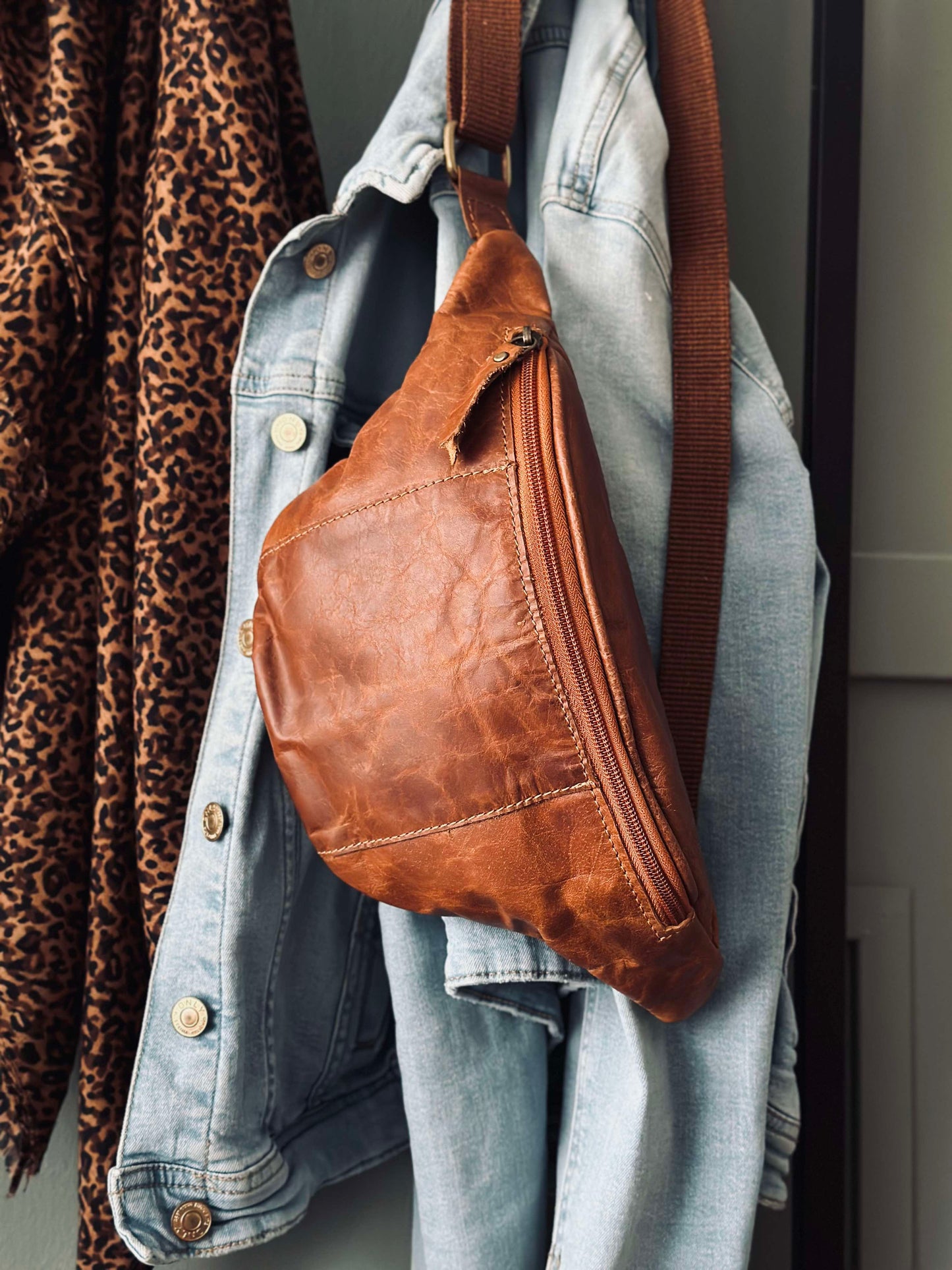 Bumbag Oline Cognac bøffellæder