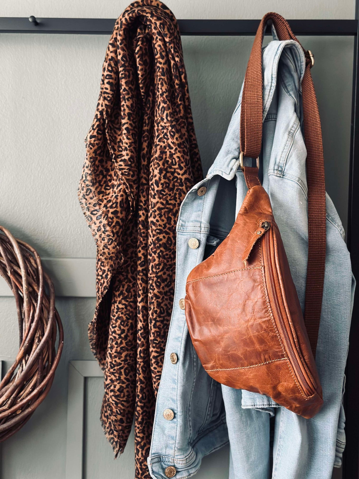 Bumbag Oline Cognac bøffellæder
