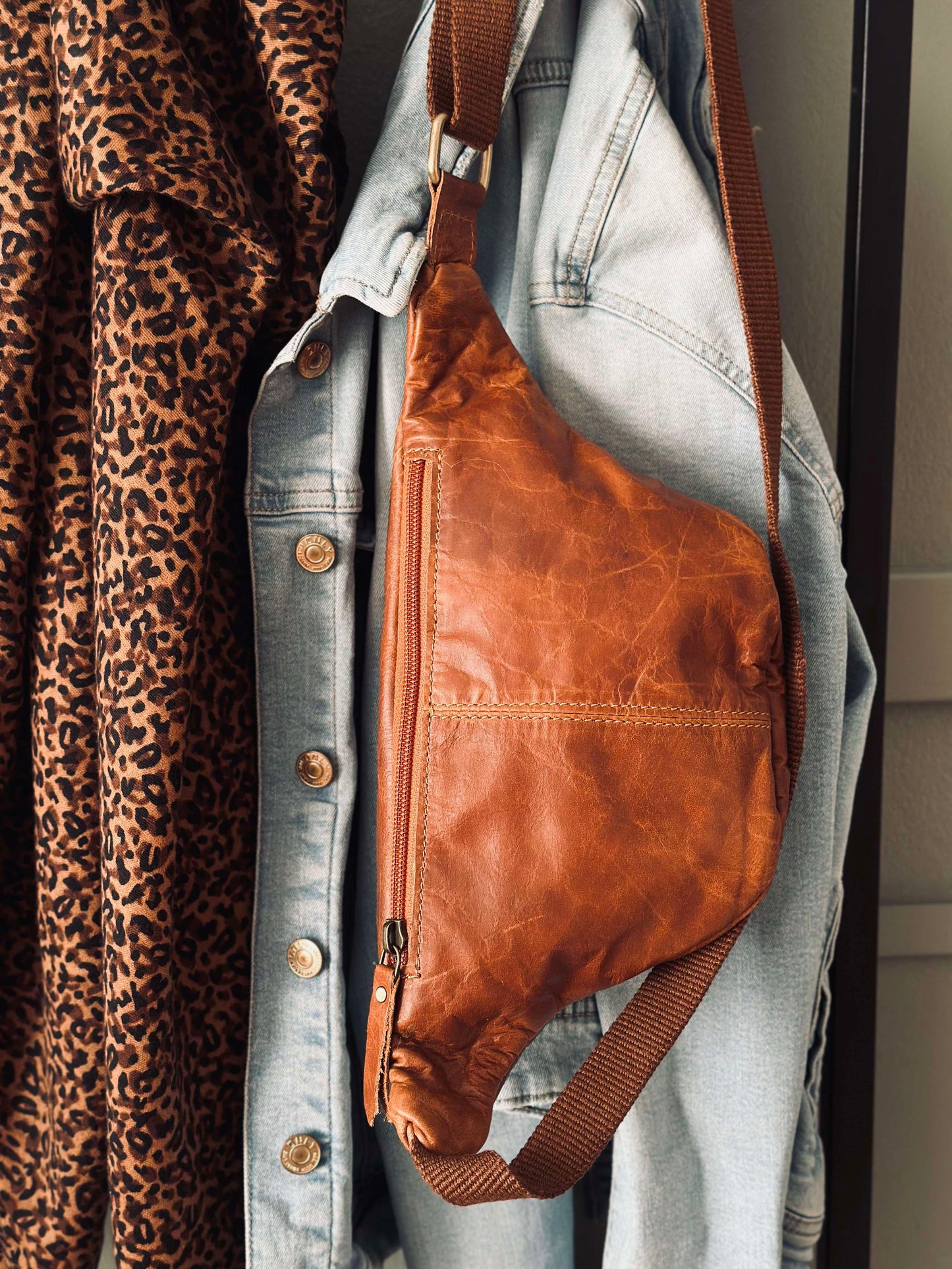 Bumbag Oline Cognac bøffellæder