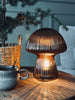 Mushroom med riller 25cm - Brun