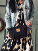 Toilettaske / clutch – Sort quilt