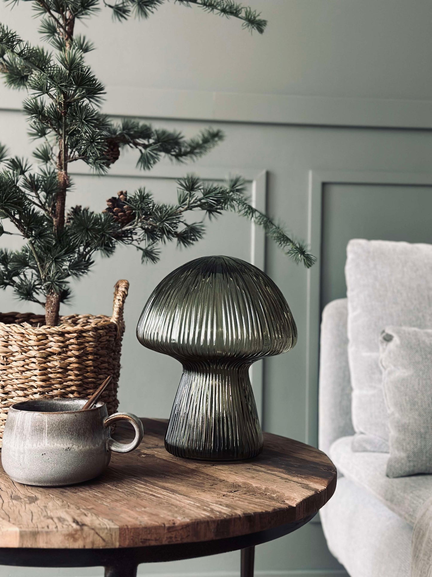 Mushroom med riller - Grøn