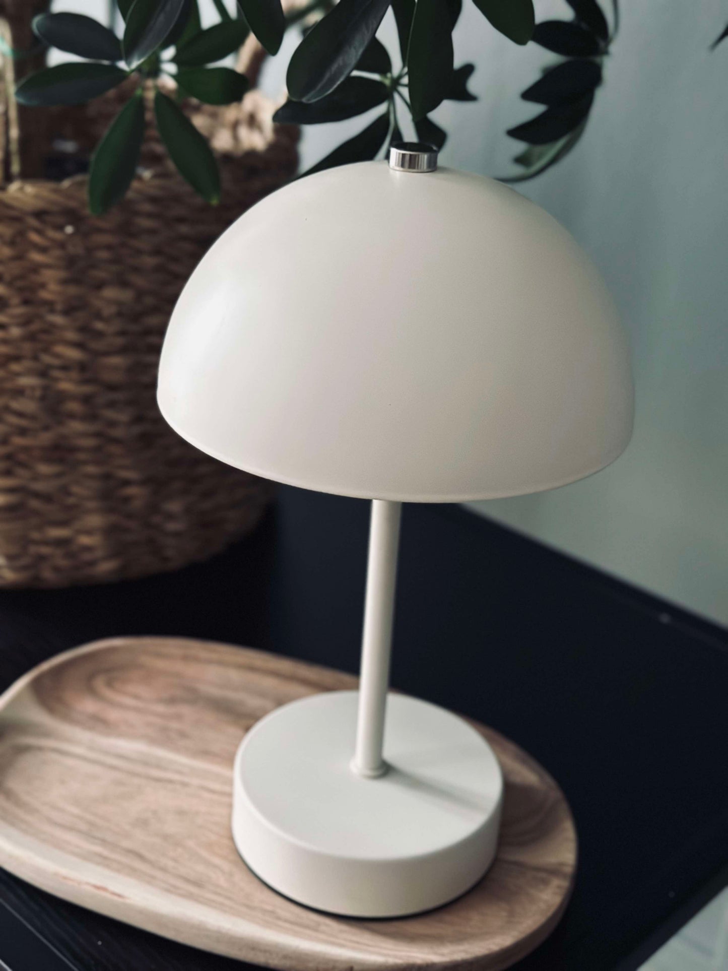 Bordlampe med touch - Hvid