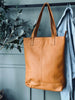 Shopper Marina i blød skind - Cognac