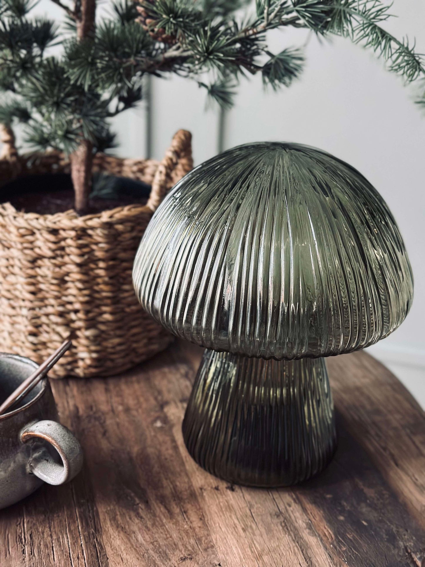 Mushroom med riller - Grøn
